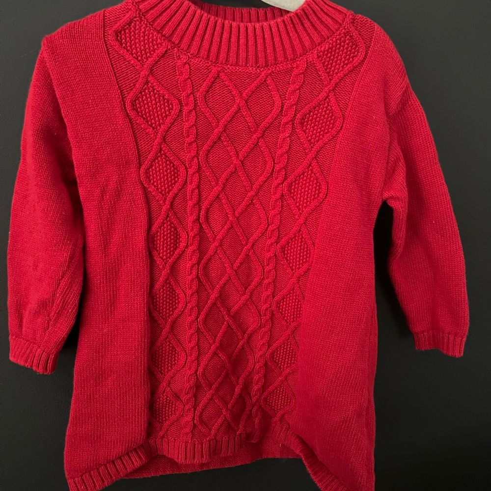 Carter’s red sweater dress. Size 12 months. Worn twice during the holidays.